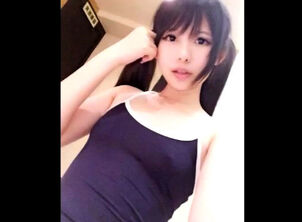 Chinese coplay downcast teen