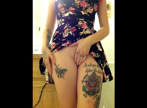 What a  tattoo, rose. Why, this teen..